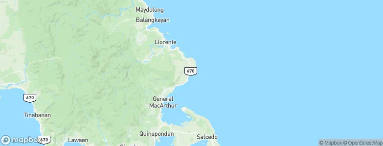 Hernani, Philippines Map