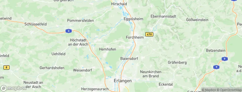 Heroldsbach, Germany Map