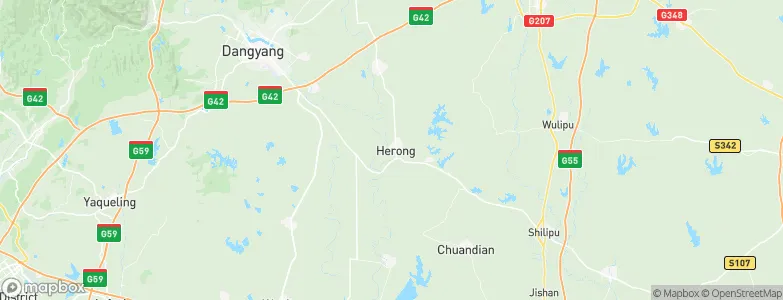Herong, China Map