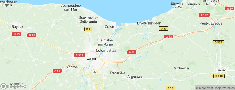 Hérouvillette, France Map