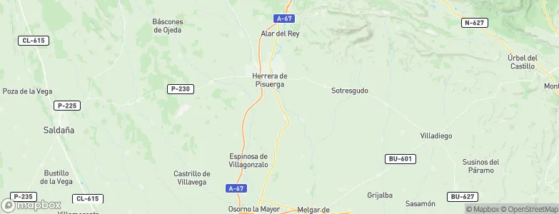 Herrera de Pisuerga, Spain Map