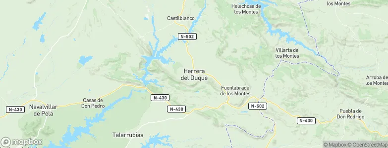 Herrera del Duque, Spain Map
