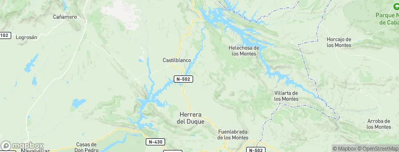 Herrera del Duque, Spain Map