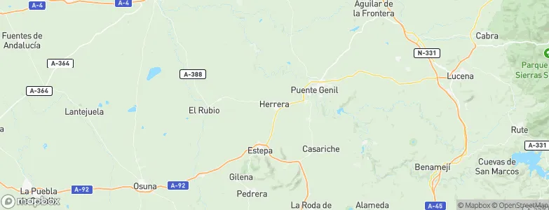 Herrera, Spain Map