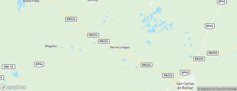 Herrera Vegas, Argentina Map