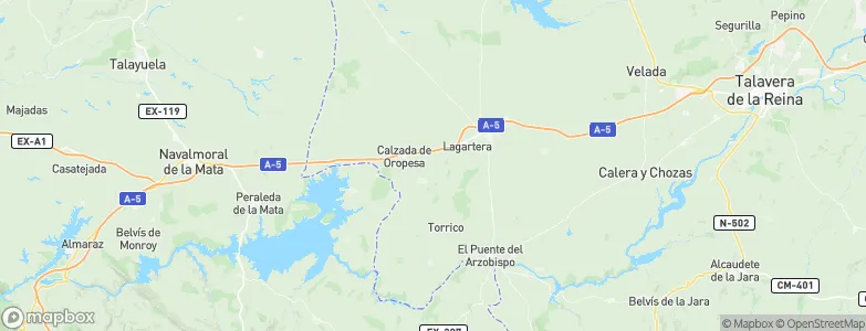 Herreruela de Oropesa, Spain Map