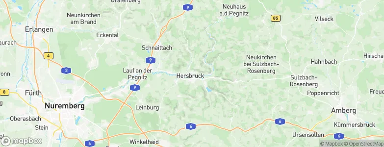 Hersbruck, Germany Map