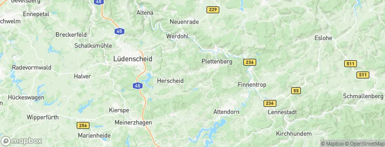 Herscheid, Germany Map