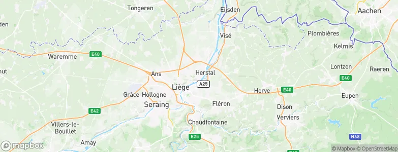 Herstal, Belgium Map