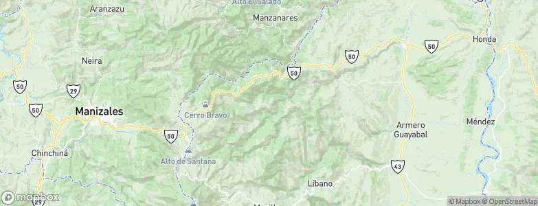 Herveo, Colombia Map