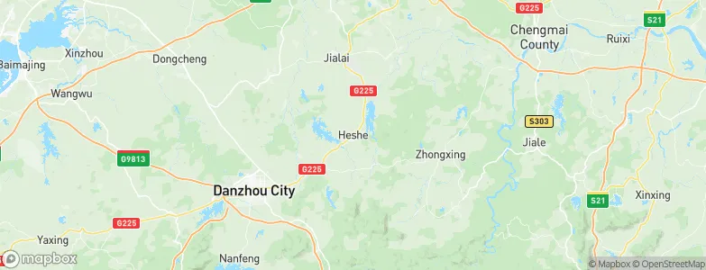 Heshe, China Map