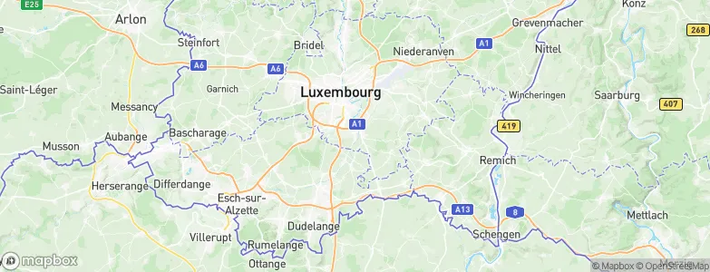 Hesperange, Luxembourg Map