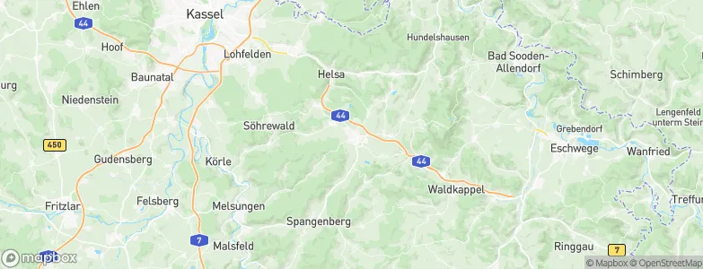 Hessisch Lichtenau, Germany Map