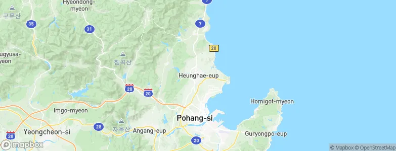 Heunghae, South Korea Map