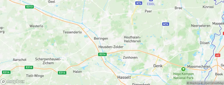 Heusden, Belgium Map