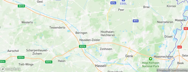 Heusden-Zolder, Belgium Map
