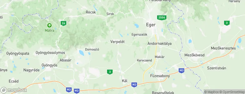 Heves megye, Hungary Map