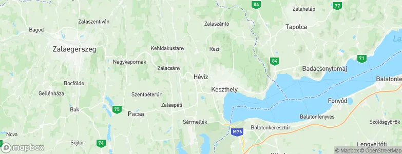 Hévíz, Hungary Map