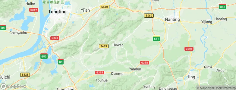 Hewan, China Map
