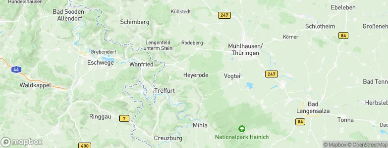Heyerode, Germany Map