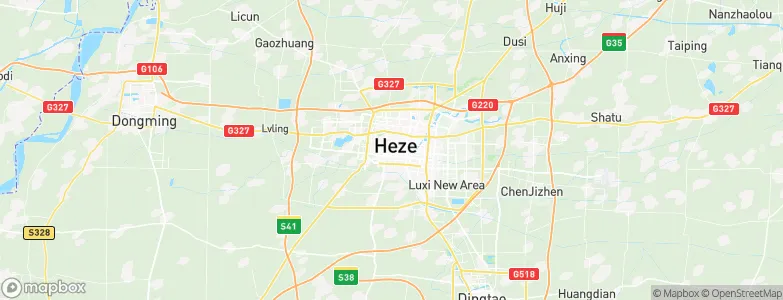 Heze, China Map