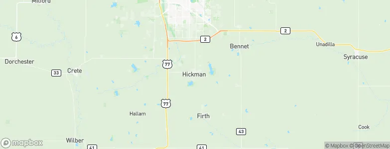 Hickman, United States Map