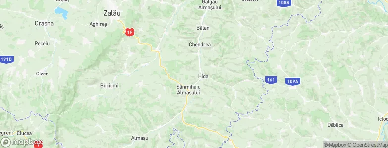 Hida, Romania Map