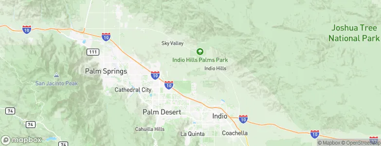 Hidden Palms, United States Map