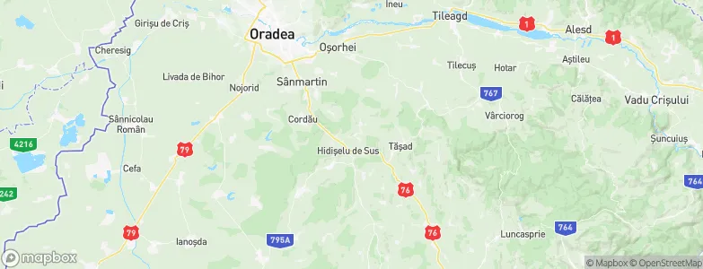 Hidişelu de Sus, Romania Map