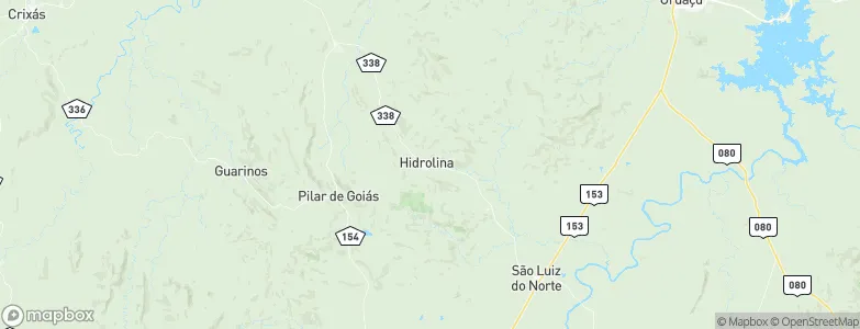 Hidrolina, Brazil Map