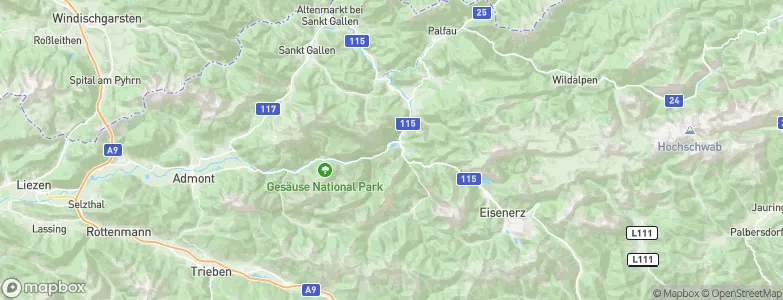 Hieflau, Austria Map