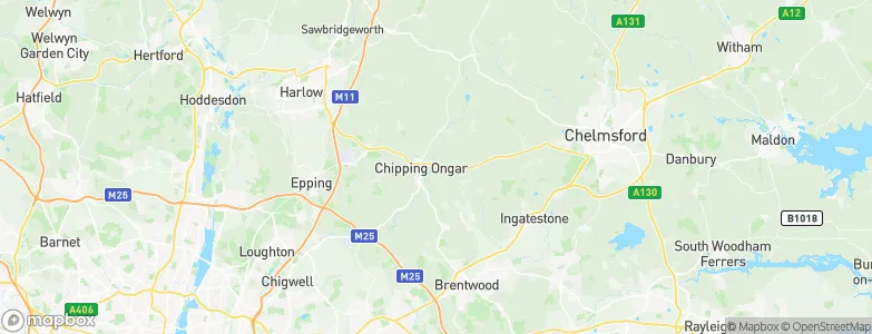 High Ongar, United Kingdom Map