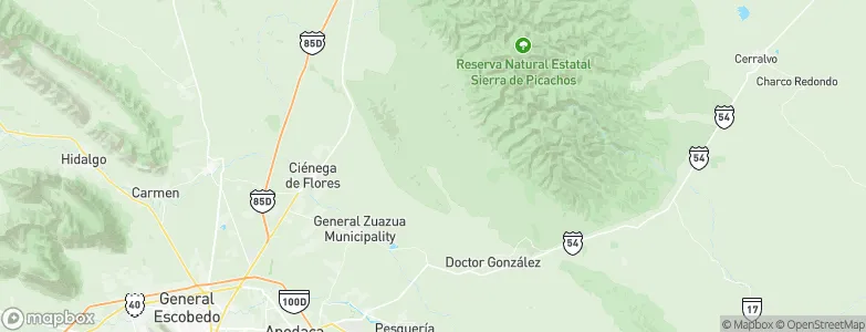 Higueras, Mexico Map