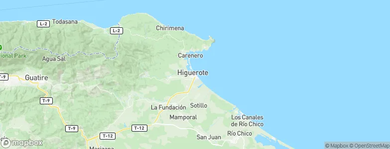 Higuerote, Venezuela Map