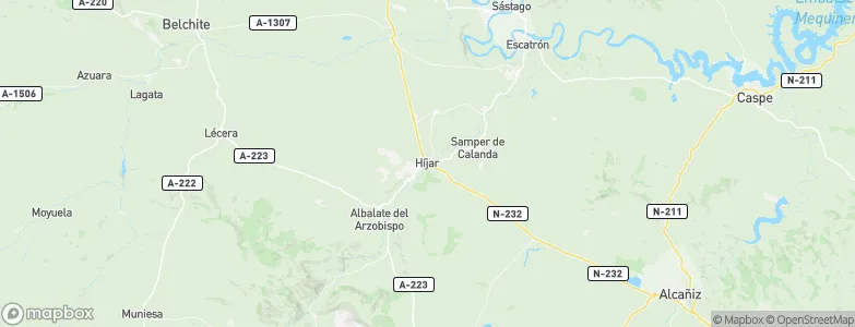 Híjar, Spain Map