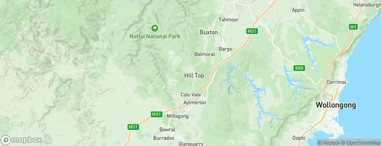 Hill Top, Australia Map
