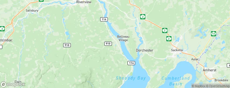 Hillsborough, Canada Map