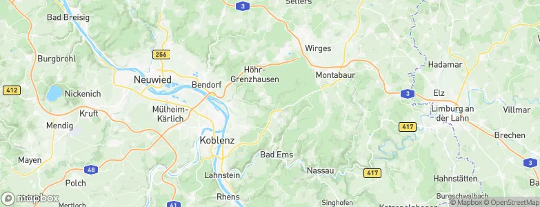 Hillscheid, Germany Map