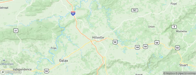 Hillsville, United States Map