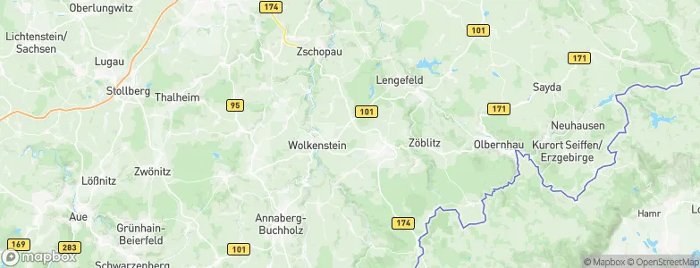 Hilmersdorf, Germany Map