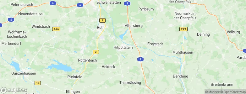 Hilpoltstein, Germany Map