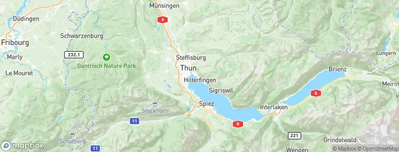 Hilterfingen, Switzerland Map