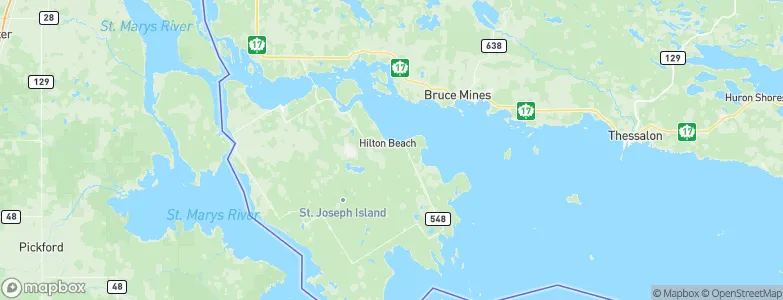 Hilton Beach, Canada Map