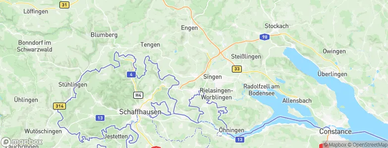 Hilzingen, Germany Map