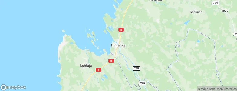 Himanka, Finland Map