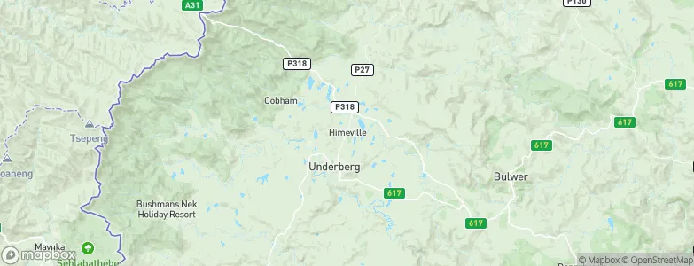 Himeville, South Africa Map