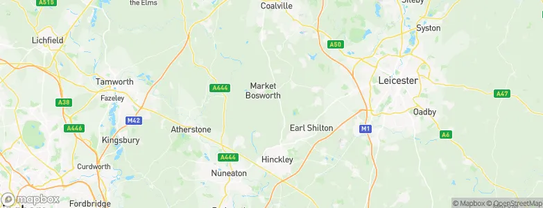 Hinckley and Bosworth District, United Kingdom Map
