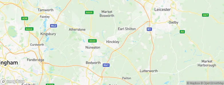 Hinckley, United Kingdom Map
