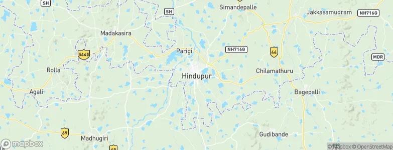 Hindupur, India Map
