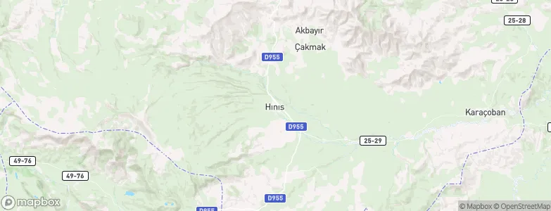 Hınıs, Turkey Map